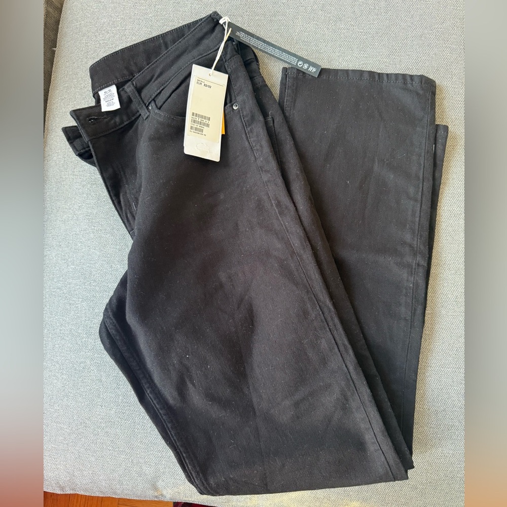 H&M Black Straight-Leg Pants